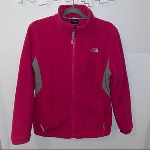 Girl’s North Face Pink Zip Up Fleece